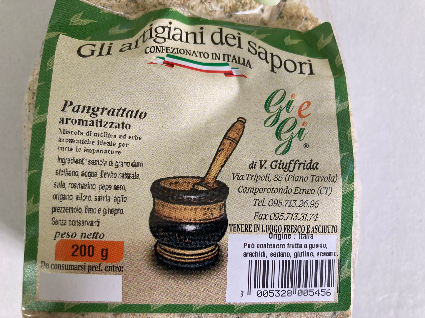 Box Pangrattato aromatizzato